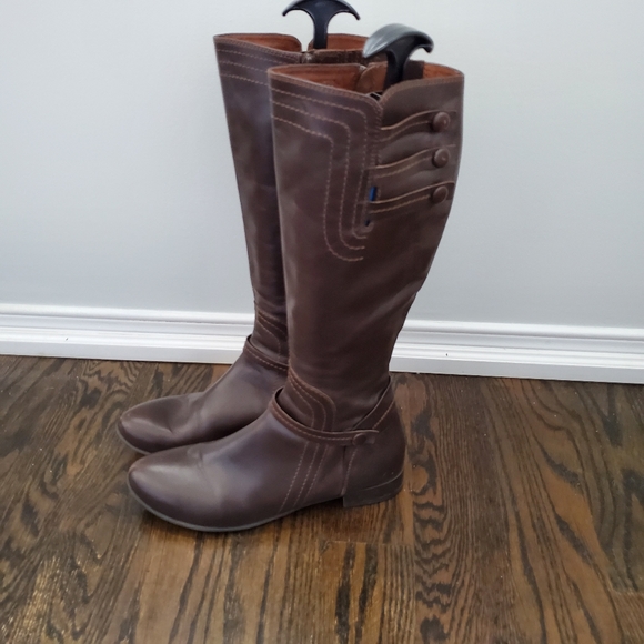Browns Couture Leather Boots Brown Size 39 - Picture 7 of 9